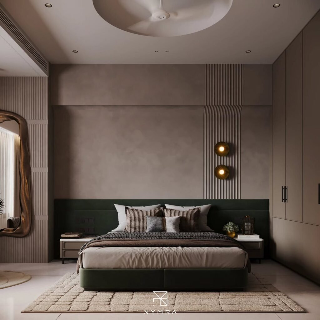 Add Vertical Texture Behind the Bed