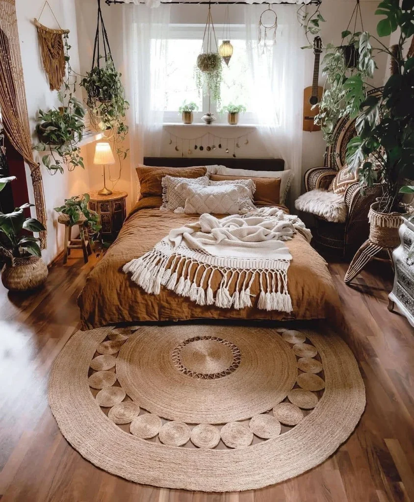 Cozy Boho with Layered Rugs