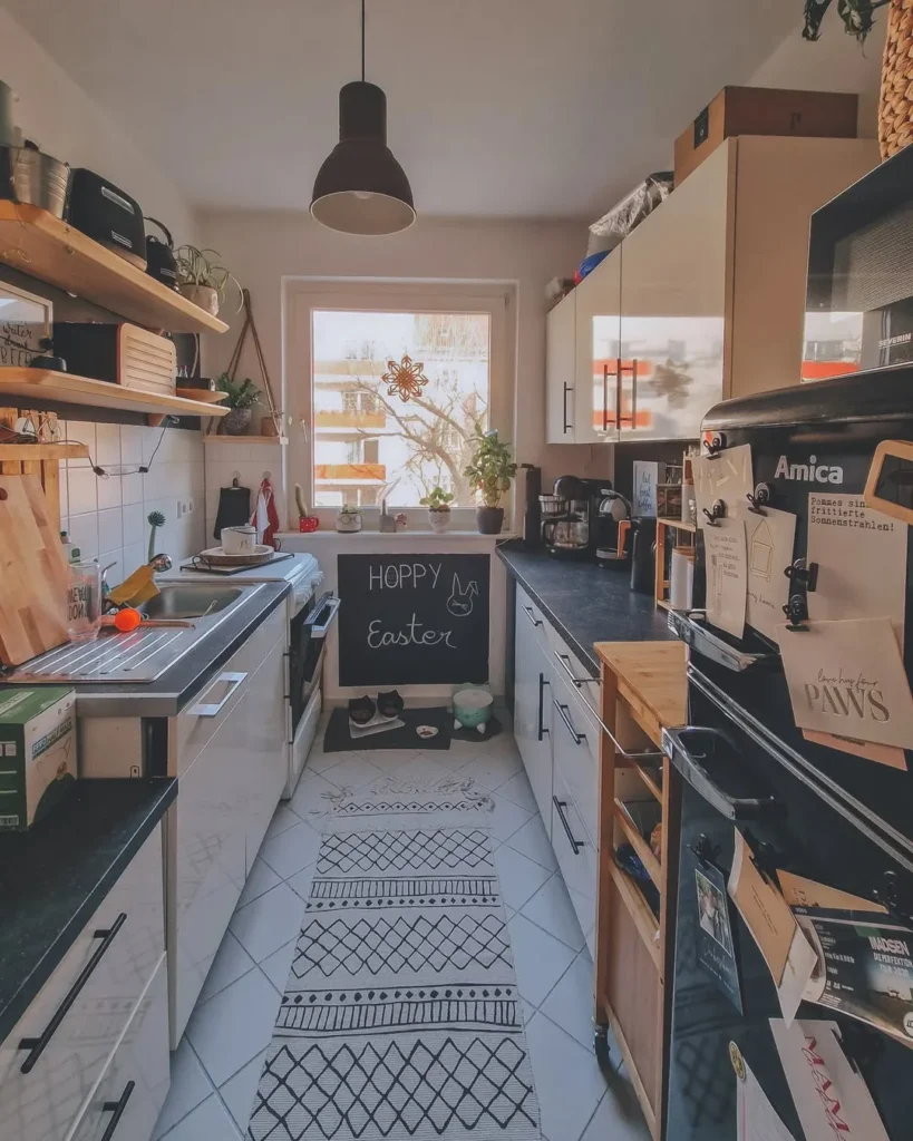 Cozy Galley Kitchen with Character