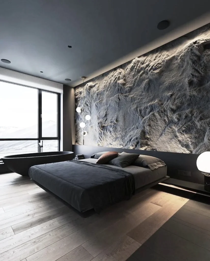 Dark Gray Feature Wall