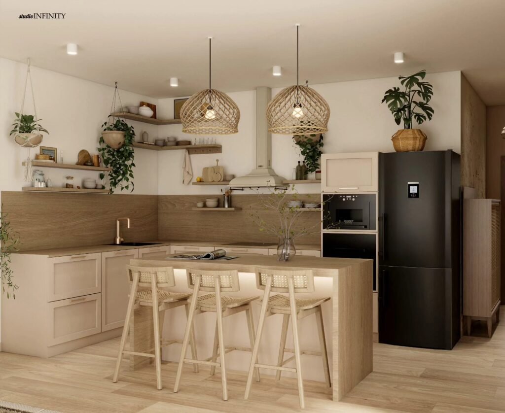 Minimal Natural Boho Kitchen
