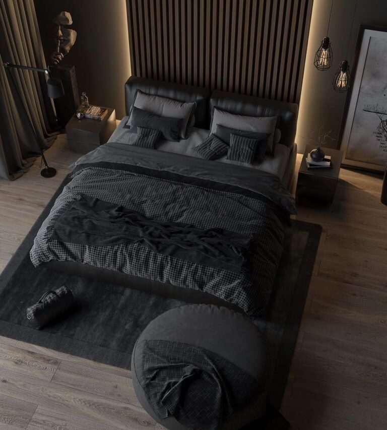 black bedroom