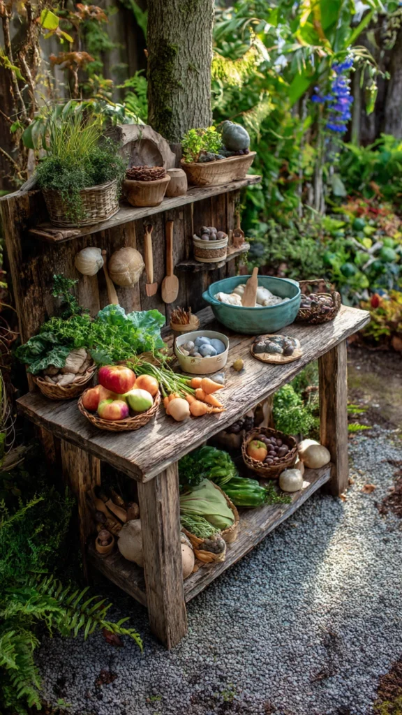 Botanical Mud Kitchen with Playful Produce