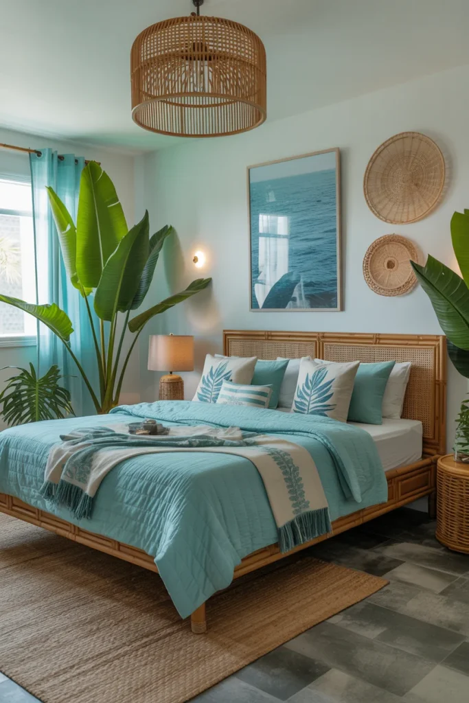 Blue Boho Bedroom