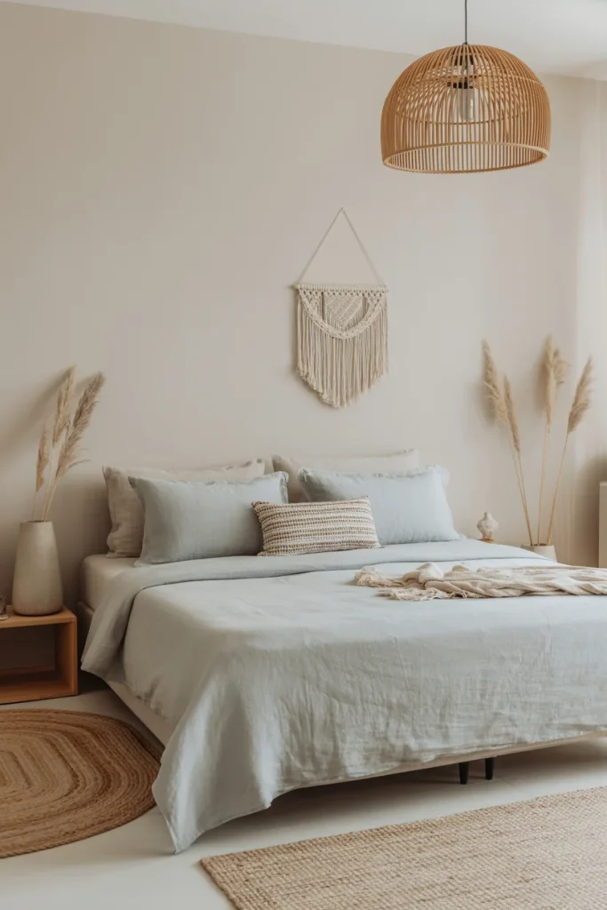 Blue Boho Bedroom