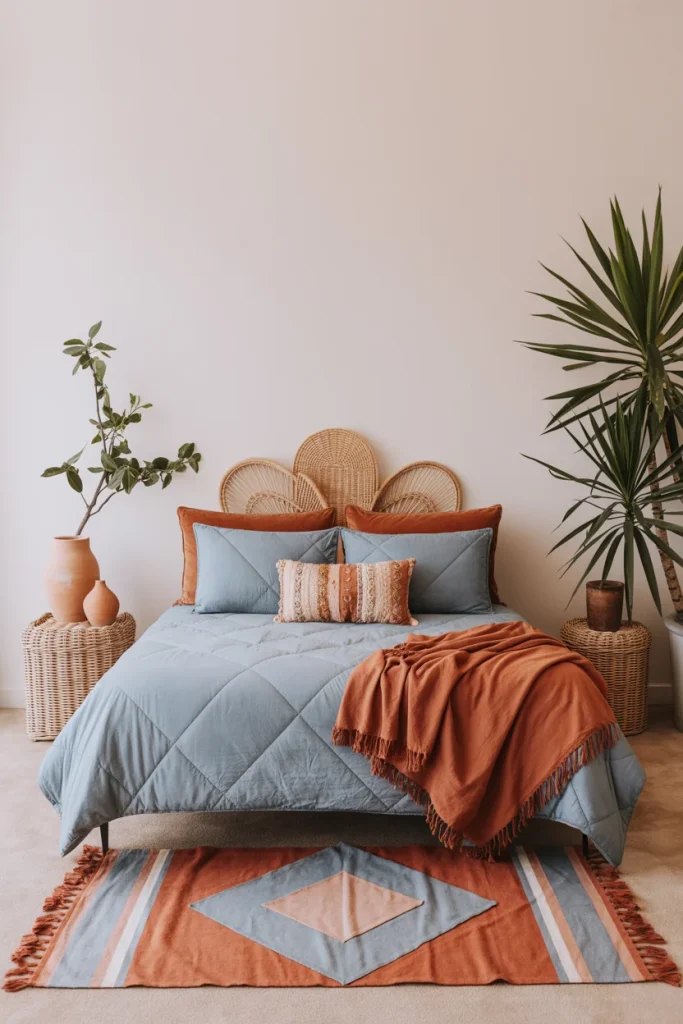Blue Boho Bedroom