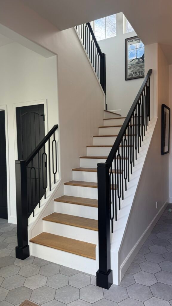 Classic Black Railing Staircase