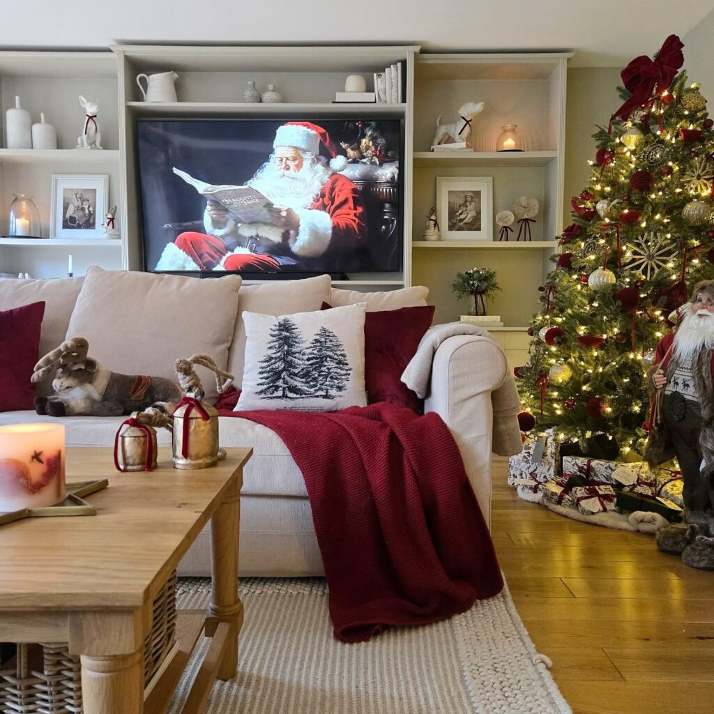 Cozy Christmas Living Space