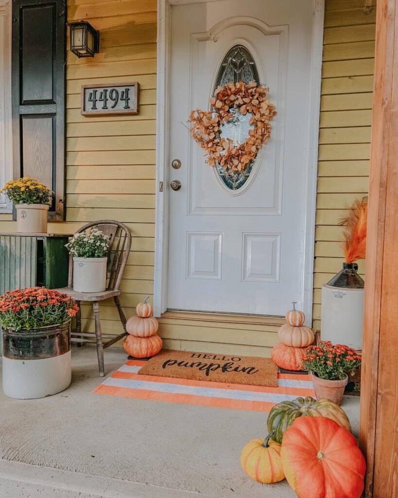 Cozy Pumpkin Porch