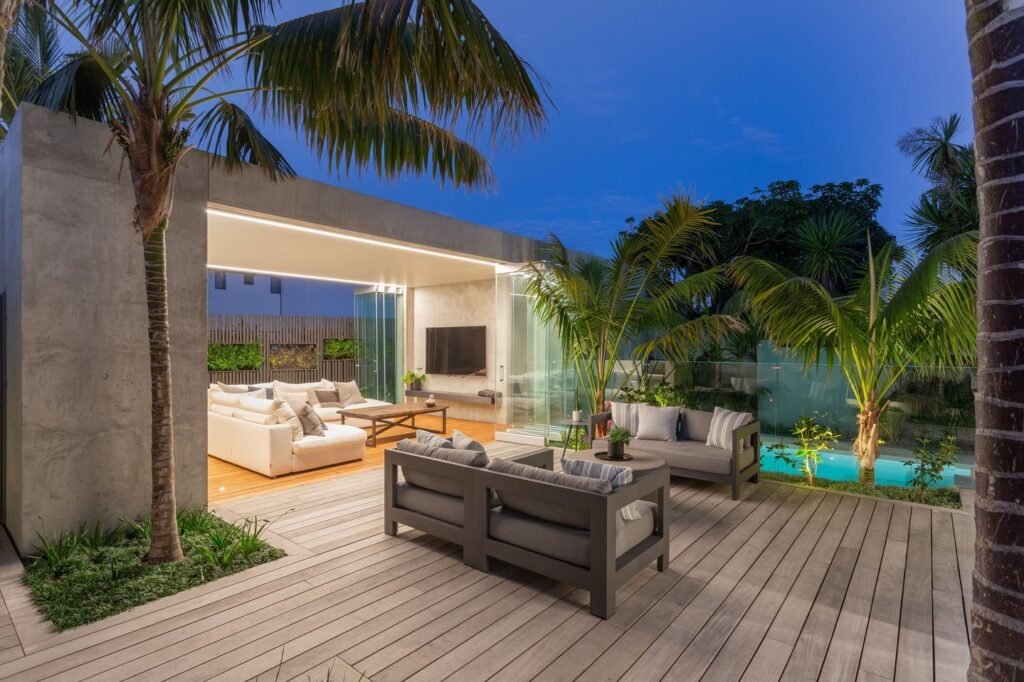 Family-Friendly Covered Poolhouse