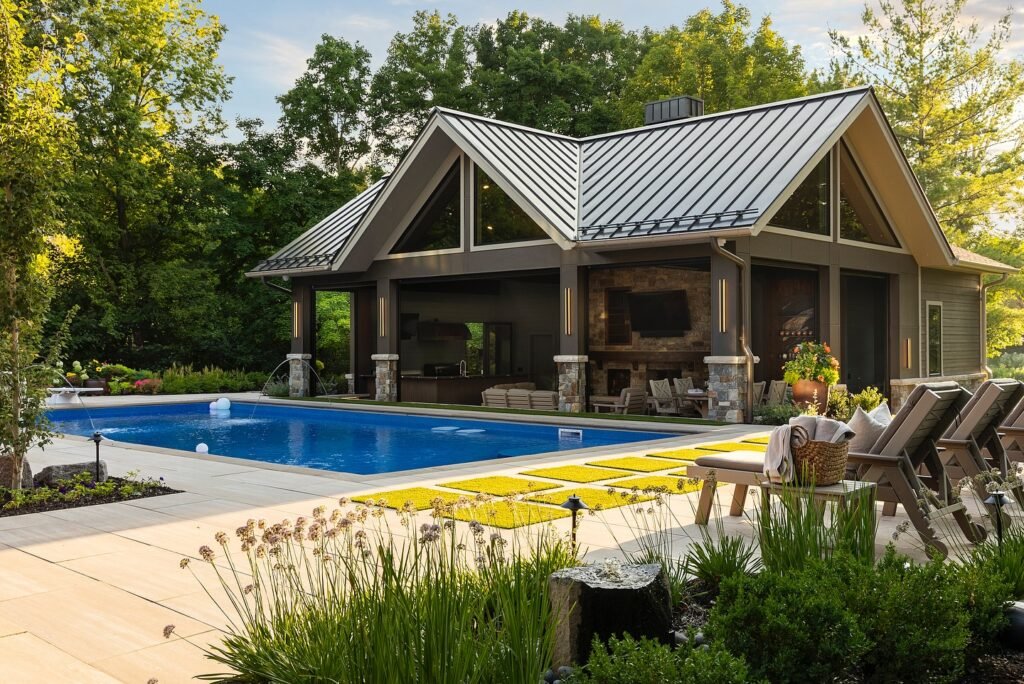 Modern Cabin Poolhouse