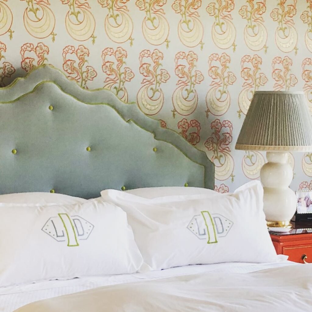 Vintage Patterned Headboard Look