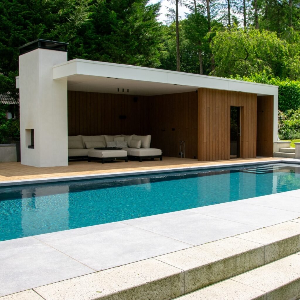 Warm Wood Modern Cabana