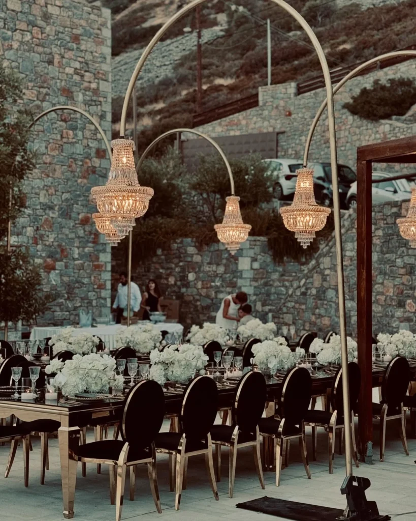 Archway Hanging Chandeliers