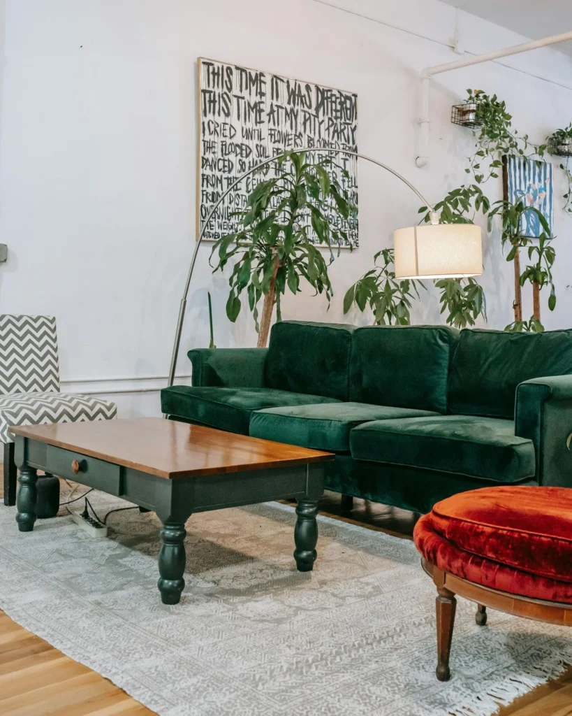 Bold Dark Green Accent
