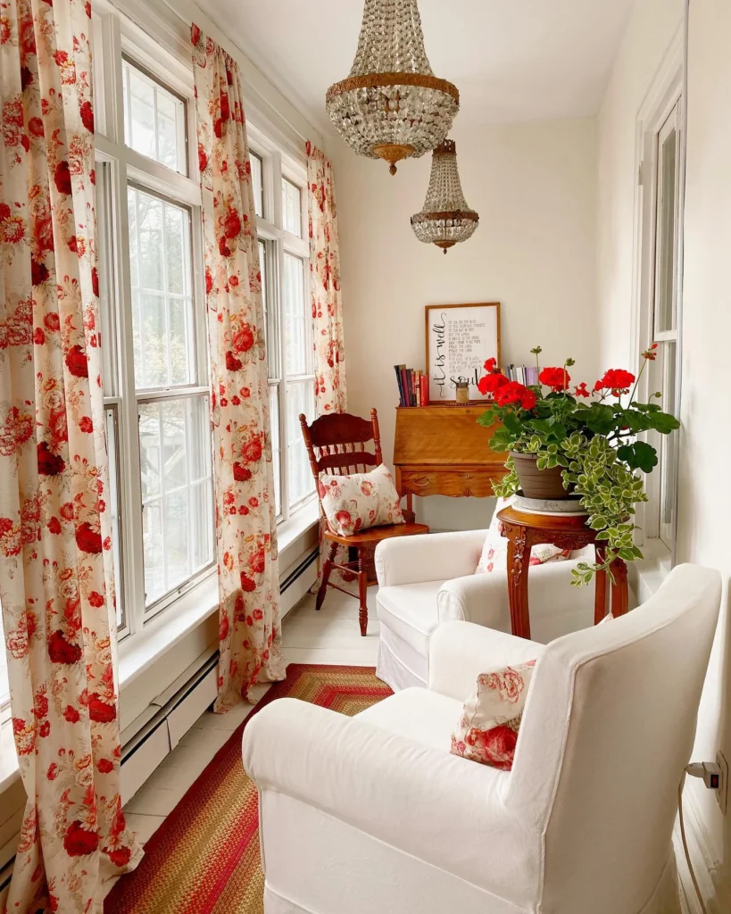 Bright Floral Vintage Nook