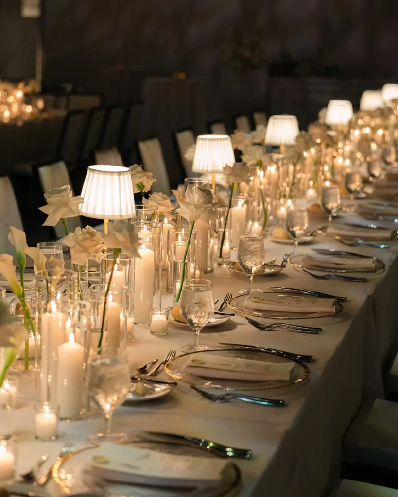 Candle and Lamp Mix Lighting