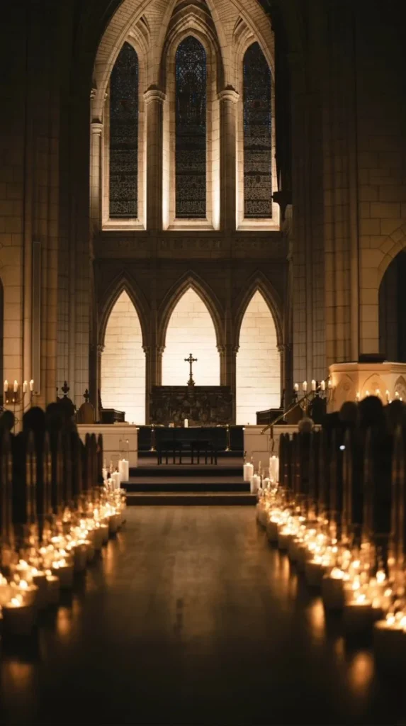Candlelit Ceremony Aisle