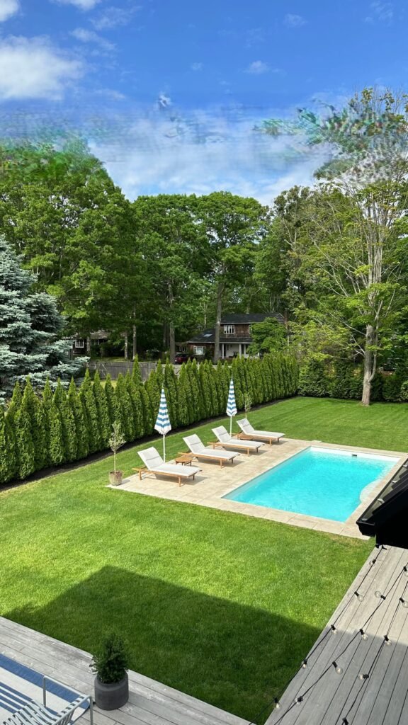 Clean Lawn Pool Surround