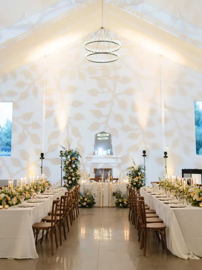 Clean Outdoor Candle Dining