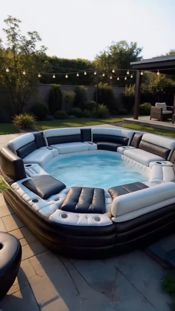 Compact Square Pool Design
