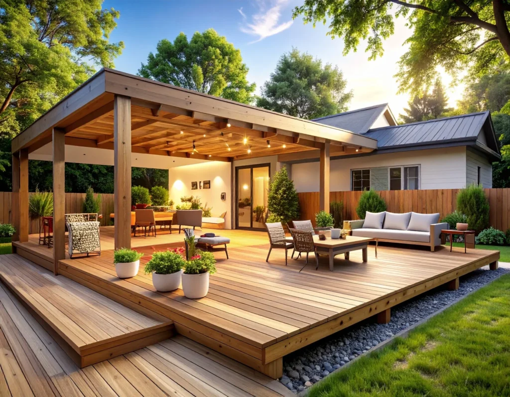 Covered Outdoor Living Deck