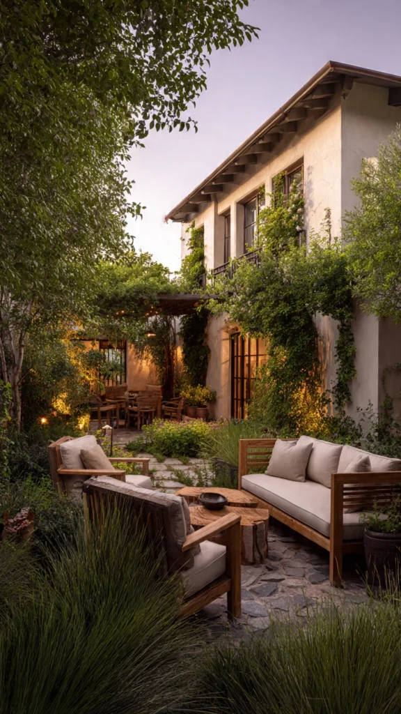Cozy Courtyard Living Space