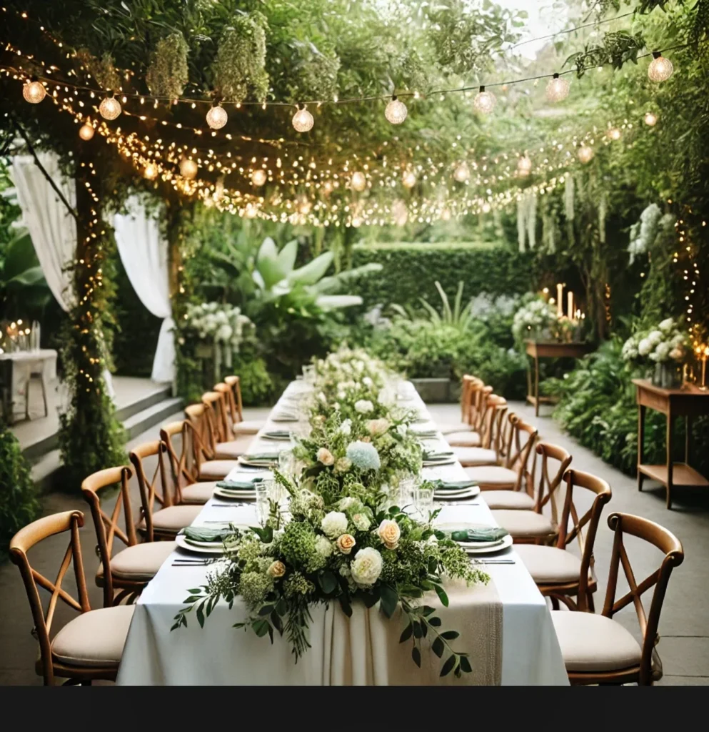Cozy Garden Reception Table