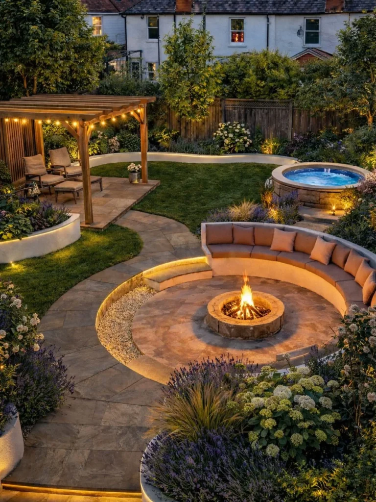 Cozy Pergola Lounge Corner