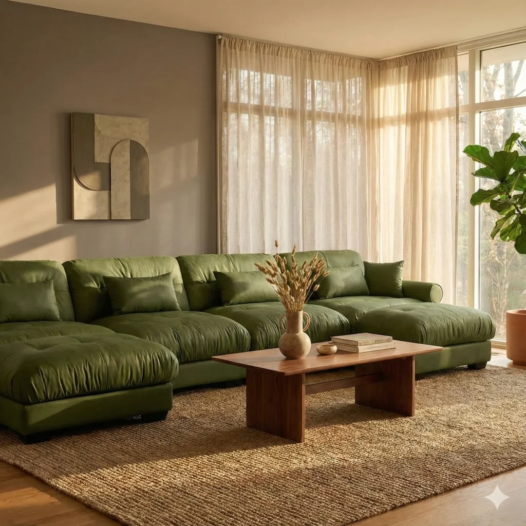 Cozy Sectional Lounge Feel