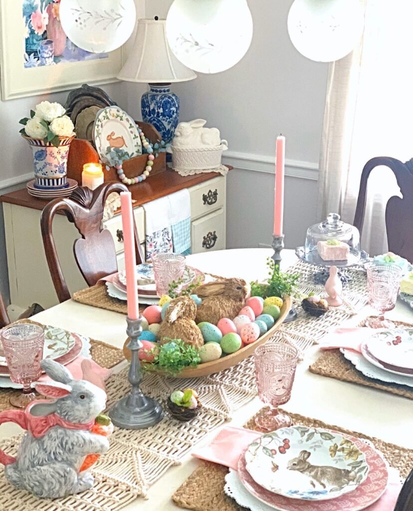 Cozy Vintage Easter Table
