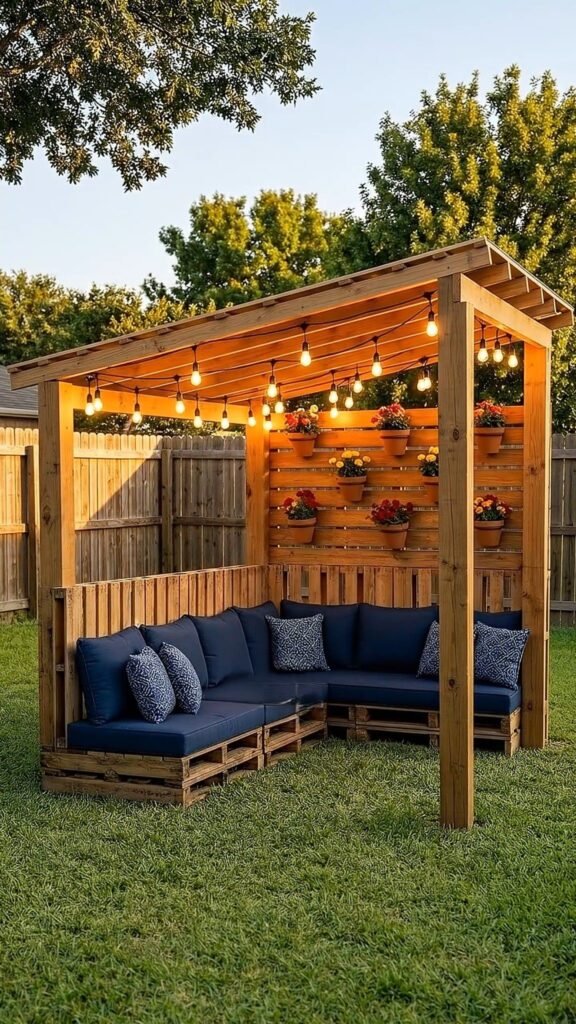 DIY Pallet Lounge Patio