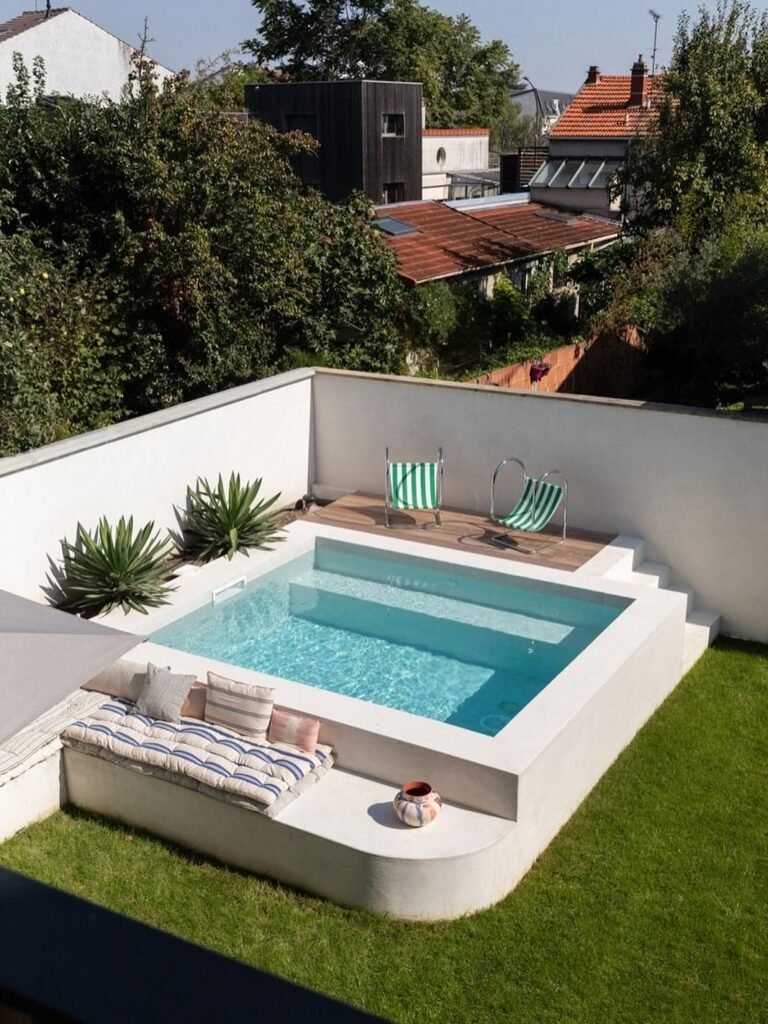 Elevated Deck Pool Combo