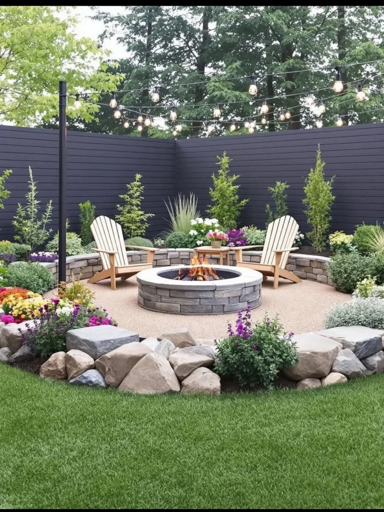 Enclosed Fire Pit Layout
