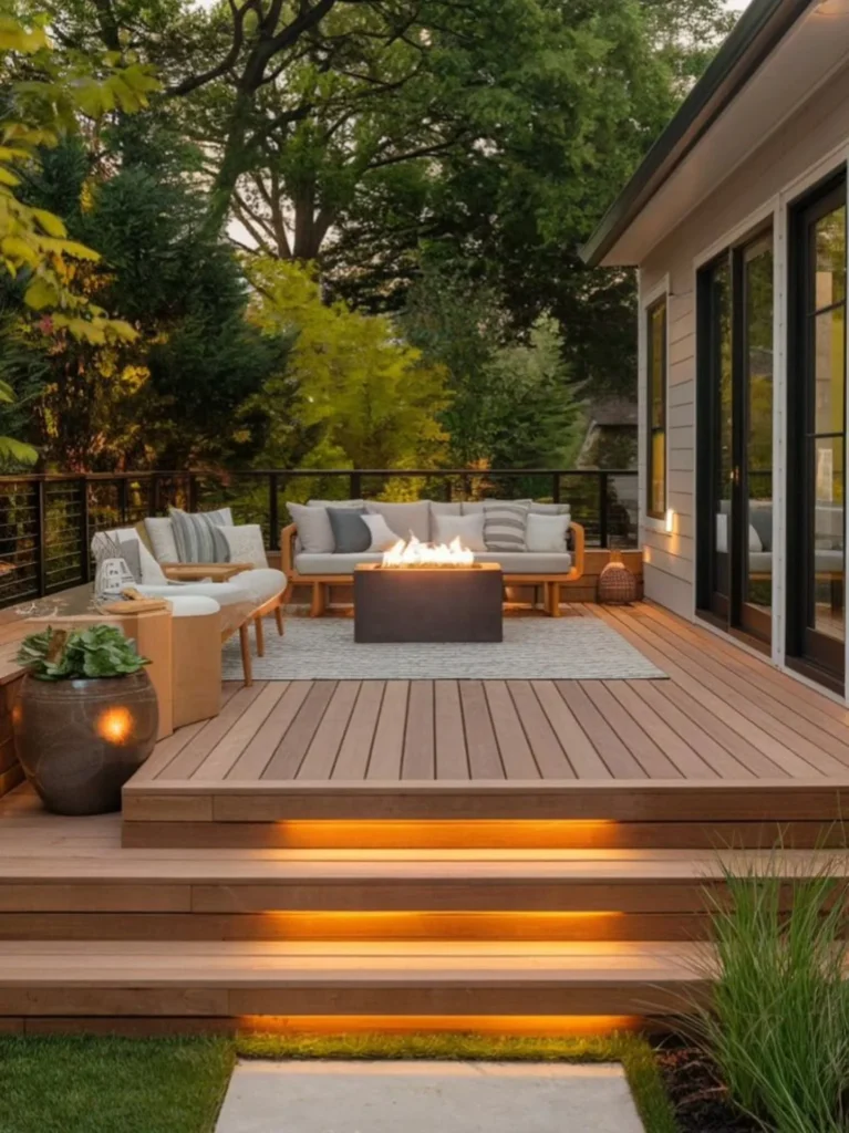 Fire Pit Lounge Deck