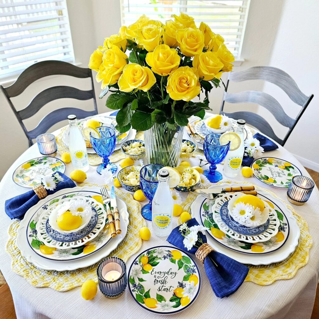 Fresh Lemon Brunch Table