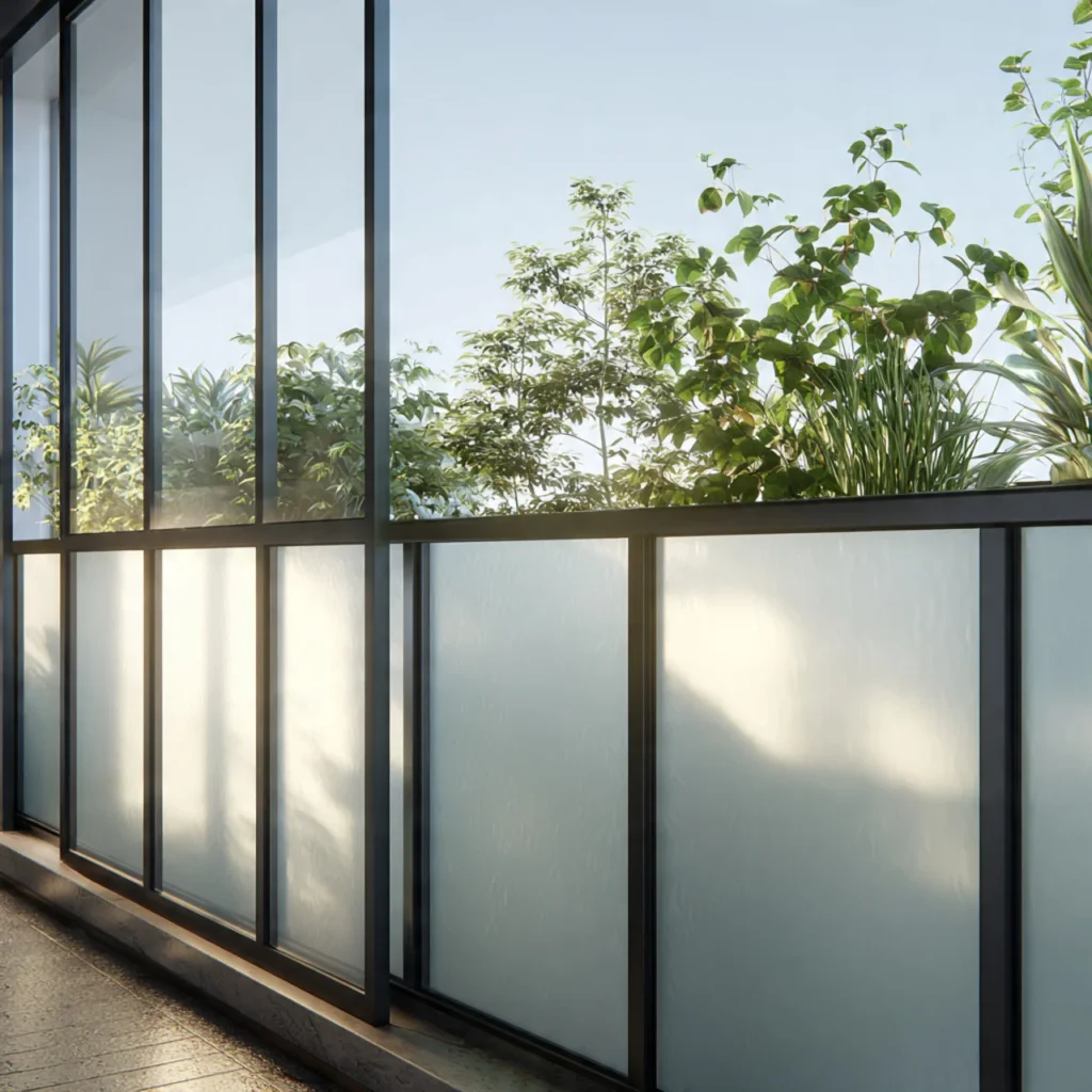 Frosted Glass Panels
