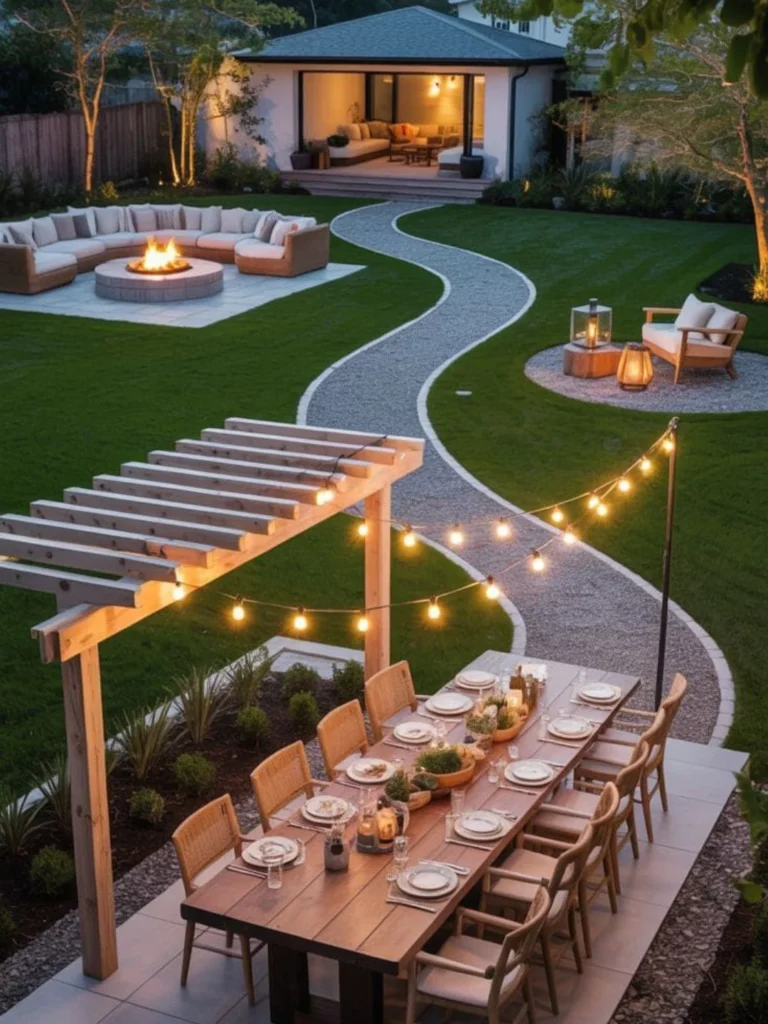 Garden Dining Patio Setup