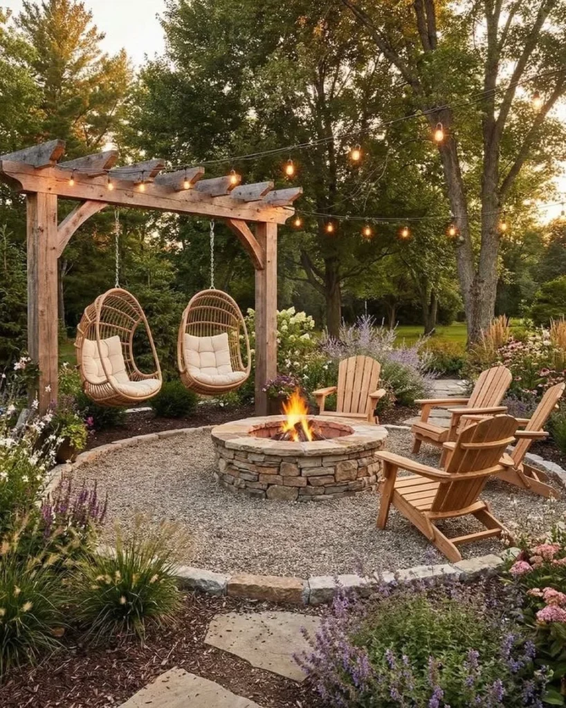 Garden Pergola Fire Retreat