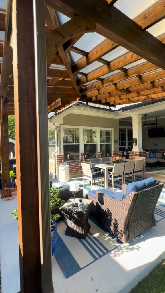 Glass Roof Covered Patio