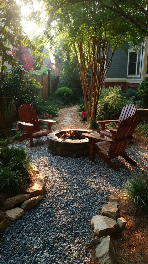 Gravel Fire Pit Zone