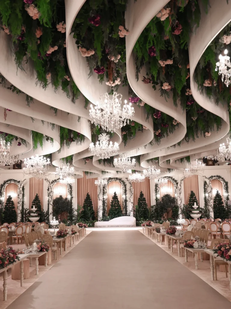 Green Ceiling Chandelier Blend