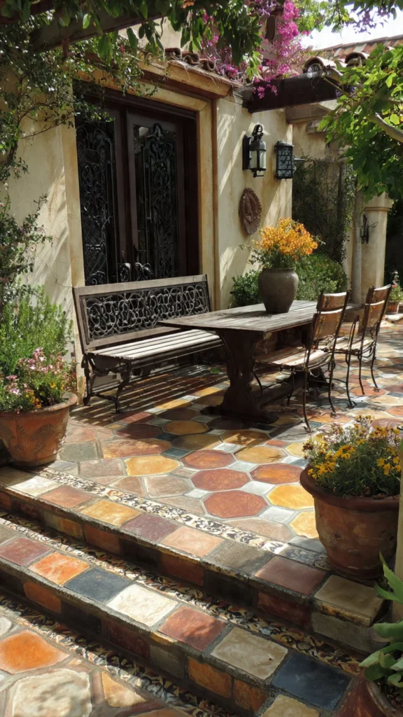 Grid Style Paver Layout