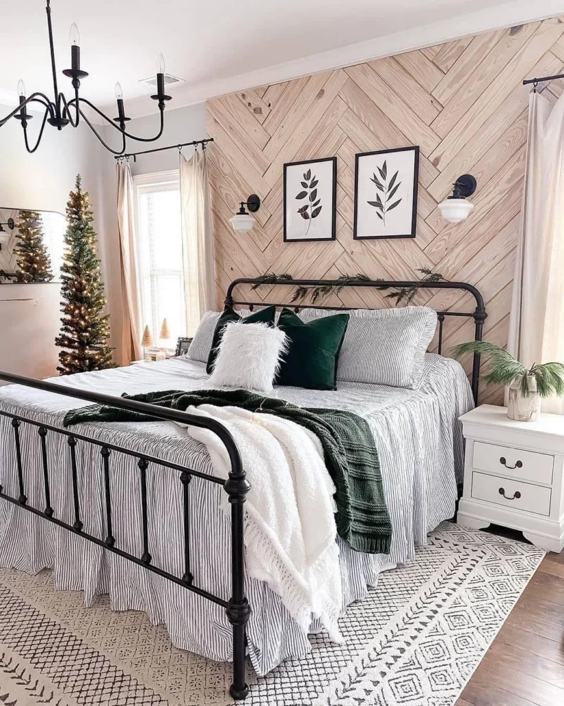 Herringbone Wood Accent Wall