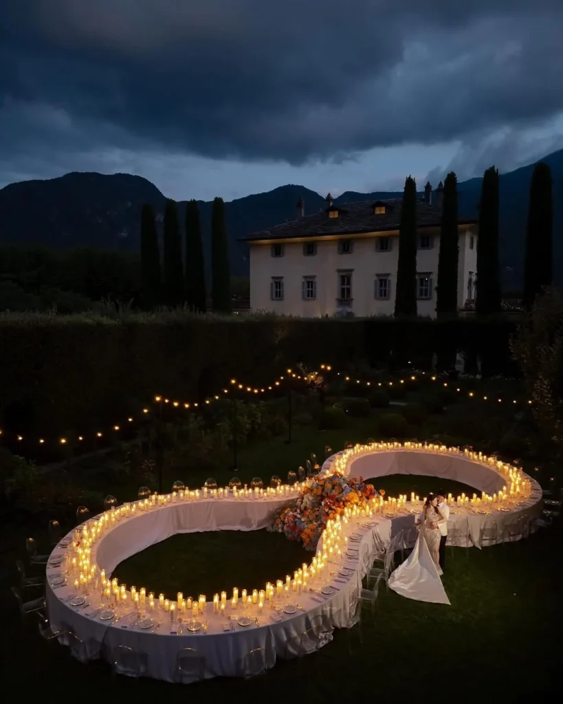 Infinity Candle Table Layout
