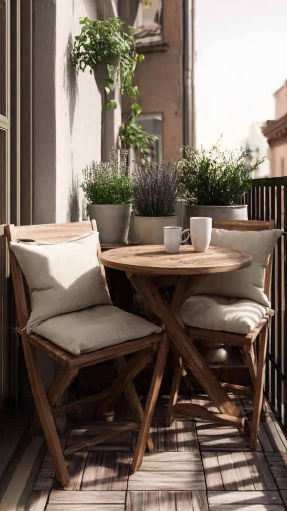 Intimate Balcony Dining