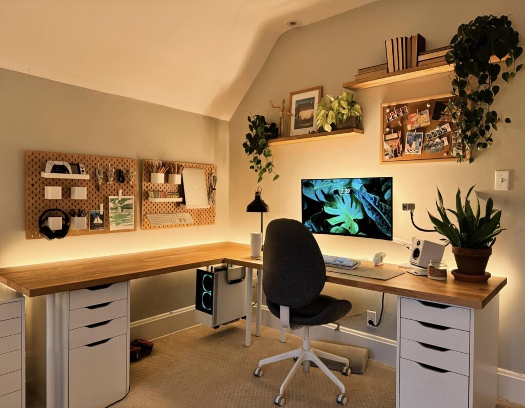 L-Shaped Desk Layout