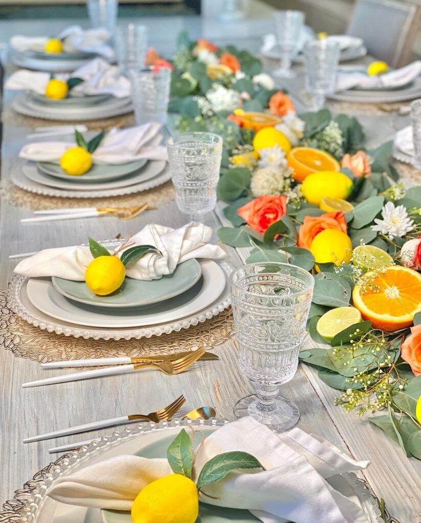 Lemon And Green Table