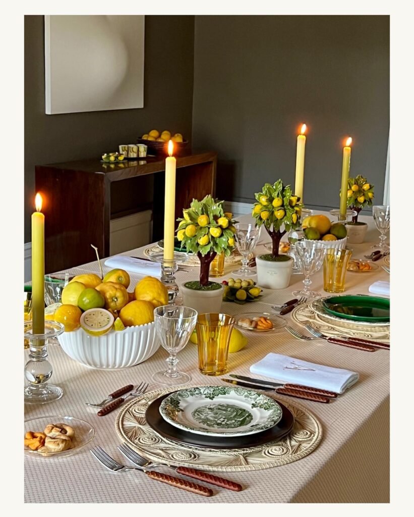 Lemonade Table Setting