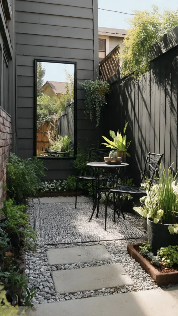 Mirrored or reflective surfaces